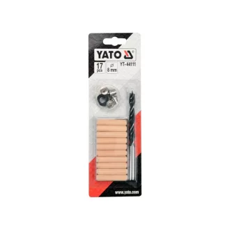 YATO Sada na zatĺkanie hmoždínok 8 mm 17 kusov