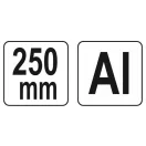 YATO Nastaviteľná vŕtacia šablóna 250 mm Hliník