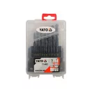 YATO Sada vrtákov na drevo 19 kusov 1-10 mm HSS