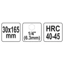 YATO Drevený vŕták 30 x 165 mm s bitovou hlavou