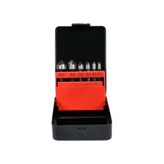   YATO Súprava záhlubníku na kov 6-dielna (6,3-8,3-10,4-12,4-16,5-20,5 mm) HSS s držiakom bitov
