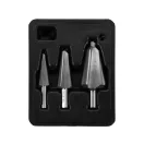 YATO Súprava stupňovitých vrtákov 3 diely nerez