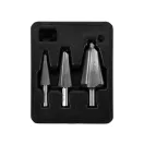 YATO Súprava stupňovitých vrtákov 3 diely nerez