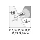 YATO Stupňový vrták 6-35 mm 10 stupňov HSS nitrid titánu