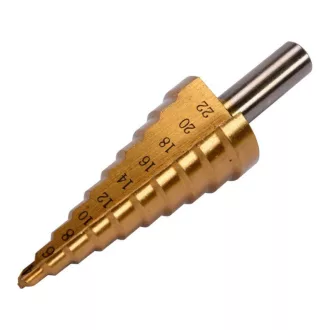   YATO Stupňový vrták 4-22 mm 10 stupňov HSS nitrid titánu