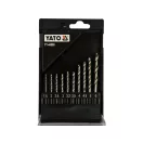 YATO Sada vrtákov na špirálu s bitovým uchopením 10 kusov 1,5-6 mm HSS 6542