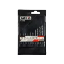 YATO Sada vrtákov na špirálu s bitovým uchopením 10 kusov 1,5-6 mm HSS 6542