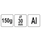 YATO Hliníkové kladivo 150 g