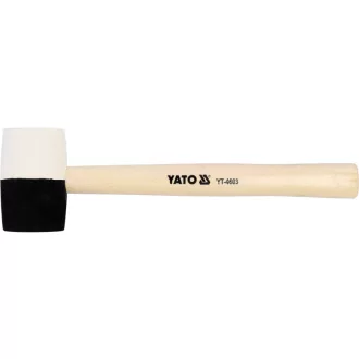 YATO Gumové kladivo 580 g (čierno-biele) 58 mm