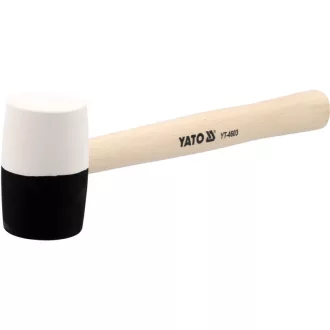 YATO Gumové kladivo 580 g (čierno-biele) 58 mm