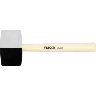 YATO Gumové kladivo 980 g (čierno-biele) 72 mm