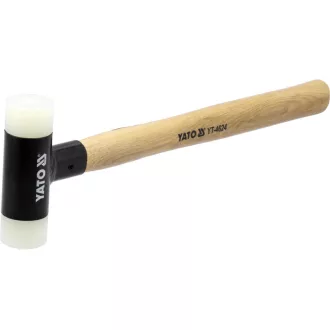   Plastové kladivo YATO 270 g biele plastové bez spätného rázu