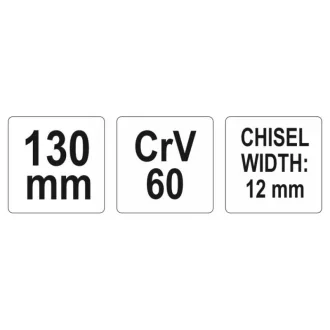 YATO Plochá fréza 12/130 mm CrV60