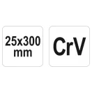 YATO Plochý nástenný sekáč s 300 mm chráničom ruky