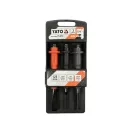 YATO Sada plochých rezačiek, dierovačov a dierovačov s 3 dielmi