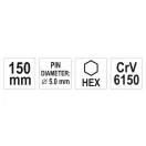 YATO Dierovač kolíkov 5 x 150 mm