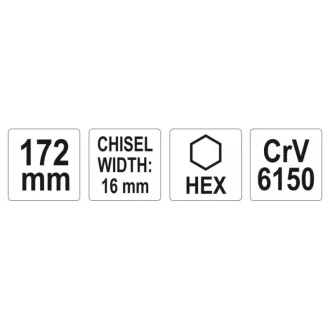 YATO Plochá fréza 172 mm/16 mm