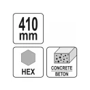 YATO Upínacia stopka dláta 410 mm HEX