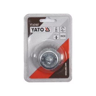 YATO Kónický kefka na tyčke 50 mm inox