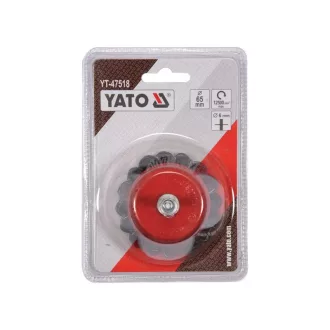 YATO Čistiaca kefa s prírubou 65 mm tvrdá
