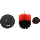 YATO Sada nylonových kefiek 3 ks 5, 8, 10 mm s bitovým upínaním