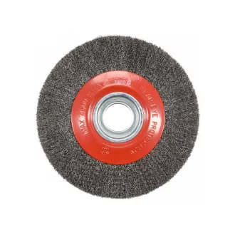   YATO Kruhová kefa 200 x 32 mm s redukčnými krúžkami inox