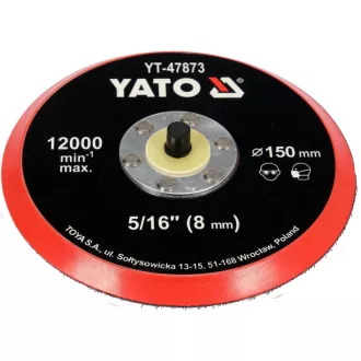   YATO Gumový podložkový disk na suchý zips 150 mm 5/16"