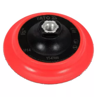   YATO Gumový kotúč s suchým zipsom 125 mm M14 na leštiaci kotúč