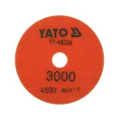 YATO Diamantový brúsiaci a leštiaci kotúč na suché/vlhké použitie s suchým zipsom 100 mm / P3000