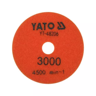   YATO Diamantový brúsiaci a leštiaci kotúč na suché/vlhké použitie s suchým zipsom 100 mm / P3000
