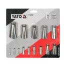 YATO Sada koncoviek na vytlačenie tmelu 14 ks inox