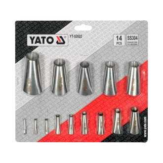 YATO Sada koncoviek na vytlačenie tmelu 14 ks inox