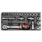 Sada nástrčných kľúčov YATO 24 kusov 1/2" 10-32 mm CrV (vložka do zásuvky)