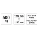 YATO Hydraulický zdvihák prevodovky 500 kg