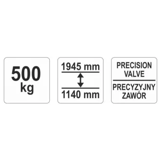 YATO Hydraulický zdvihák prevodovky 500 kg
