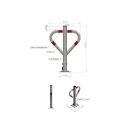 YATO Parkovací zákaz so zámkom