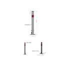 YATO Parkovací zábran so zámkom