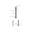 YATO Ochrana proti parkovaniu so zámkom (zámok nie je súčasťou)