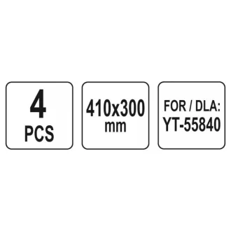   YATO Ochranná fólia 410 x 300 mm pre pieskovaciu kabínu YT-55840