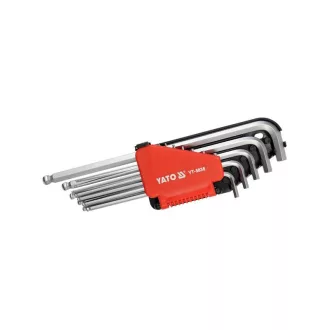   Sada imbusových kľúčov YATO 12 kusov 1/16"-3/8" CrV