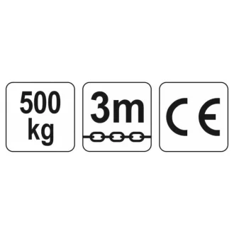 YATO Reťazový kladkostroj 500 kg 3 m