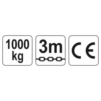 YATO Reťazový kladkostroj 1000 kg 3 m