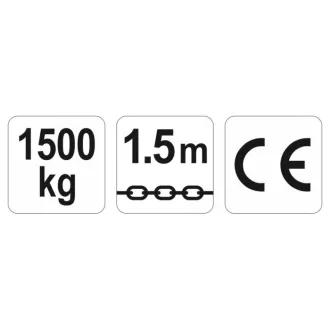 YATO Pákový reťazový kladkostroj 1500 kg 1,5 m