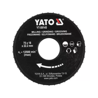YATO Kotúč na raspľovanie 75 x 22,2 mm