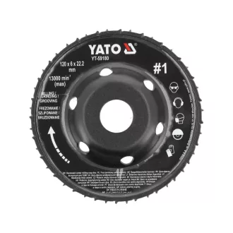 YATO Brúsny kotúč hrubý #1 120 x 22,2 mm