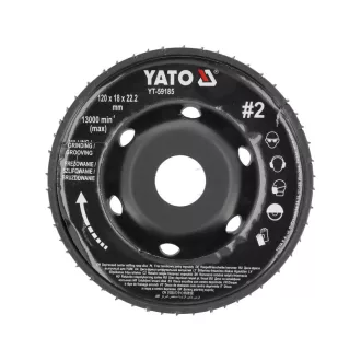 YATO Kotúč na brúsenie stredný #2 120 x 22,2 mm