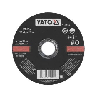 YATO Rezací kotúč na kov 125 x 2,5 x 22 mm