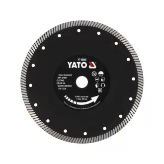   YATO Diamantový rezný kotúč 230 x 2,0 x 10 x 22,2 mm turbo