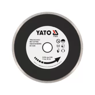   YATO Diamantový rezný kotúč 180 x 2,5 x 5,3 x 22,2 mm nepretržitý