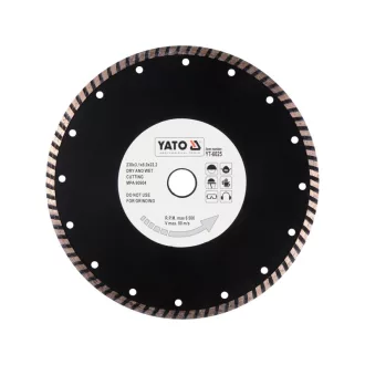   YATO Diamantový rezný kotúč 230 x 3,1 x 8,0 x 22,2 mm turbo